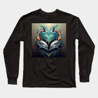 Dolphin Hearts Of Love 10 Long Sleeve T-Shirt